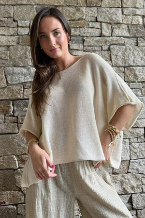 Conrad Box Cotton Knit Summer Oat